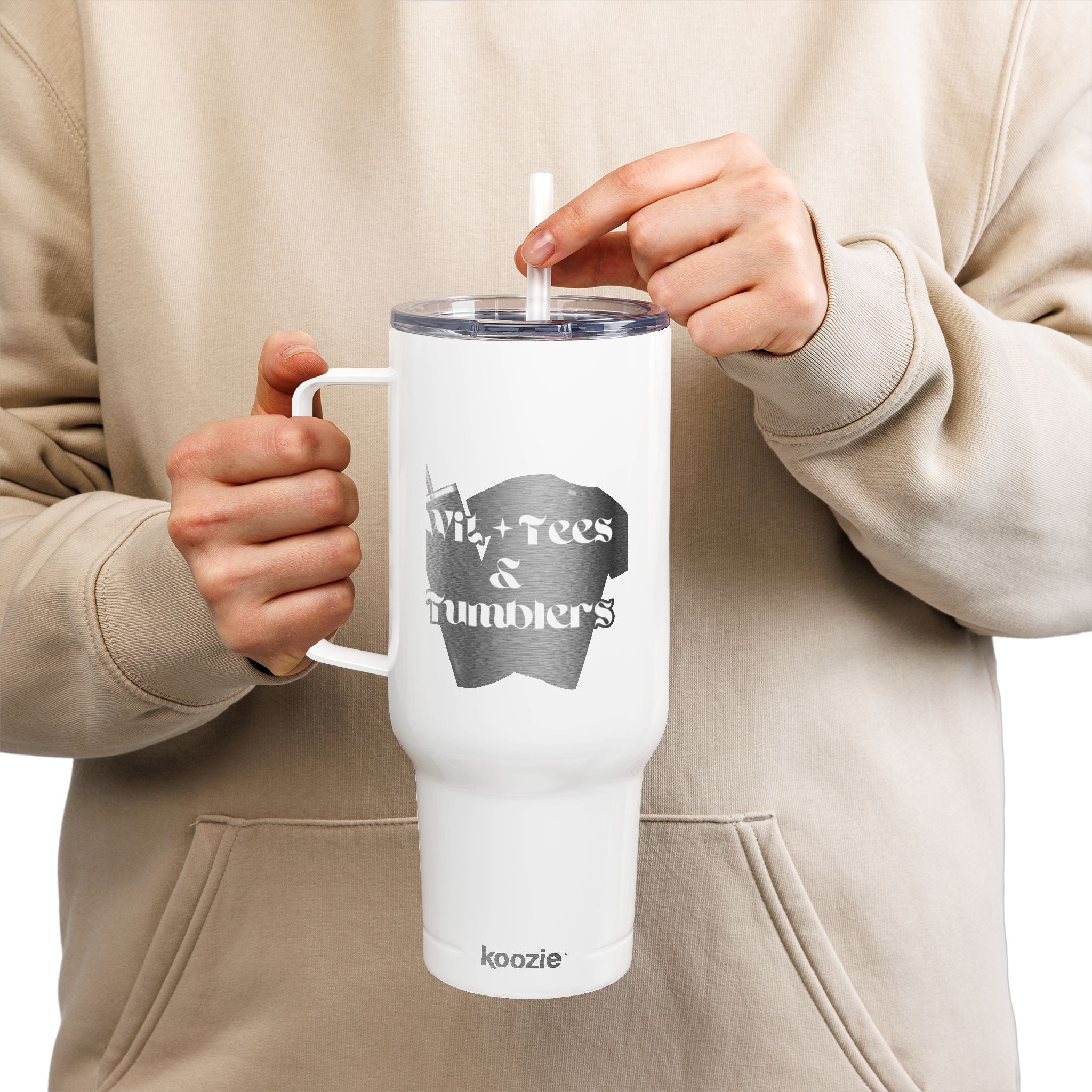 Engraved Insulated Tumbler, 40oz Drinkware for Travel, Personalized Gift, Coffee, Tea, Summer Vibes, Home, Outdoor